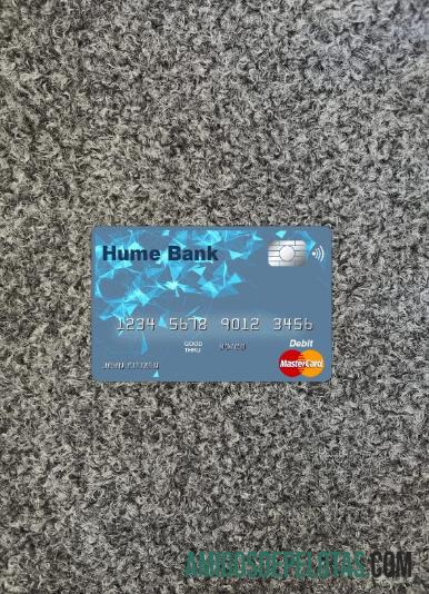 Austrália Hume Bank Master Card Photolook Front amostra
